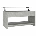 809651 Coffee Table Concrete Grey 102x50x52,5 cm Engineered Wood