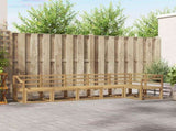 Outdoor Sofa Set 6 pcs White Solid Acacia Wood 3387713