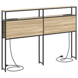 Storage Headboard with Shelf Sonoma oak 160 cm Engineered wood 859761