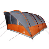Camping Tent Tunnel 5-Person Grey and Orange Waterproof 4009424
