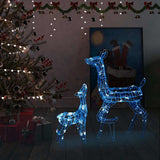 Reindeer Family Blue Acrylic Small Decorative Inlays 329791