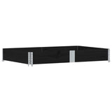 Pallet Collar Black 150x100 cm Solid Wood Pine 4010302