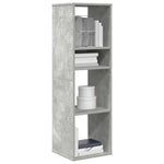 ZNTS Book Cabinet Concrete Grey 34x31x112 cm Engineered Wood 860286