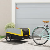 Bike Trailer Black and Yellow 45 kg Iron 94050