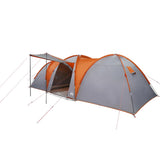 Family Tent Dome 8-Person Grey and Orange Waterproof 4009430