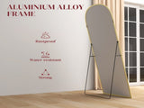 165cm Aluminium Frame Standing Mirror - Gold T3398P378118