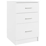 Bed Cabinet White 40x40x63 cm Engineered Wood 808639