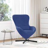 Egg Chair Police Blue 63 x 73 x 90 cm Velvet 42002766