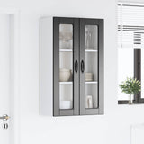 Wall Glass Cabinet PORTO Black 60 x 31 x 100 cm Engineered Wood 885526