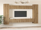 TV Cabinet Set 10 pcs Artisan Oak Engineered Wood 3393230