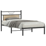 Bed Frame without Mattress Sonoma Oak 100x200 cm Engineered Wood 4106787