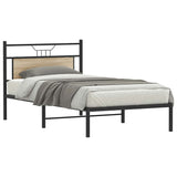Bed Frame without Mattress Sonoma Oak 100x200 cm Engineered Wood 4106787