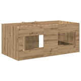 Kids'High Bed Frame 2 pcs Artisian Oak 163 x 101.1 x 68.5 cm 3422578