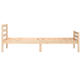 Bed Frame without Mattress Solid Wood 100x200 cm 814809