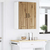 Wall Glass Cabinet LUCCA Artisan Oak 60 x 31 x 80 cm 885054
