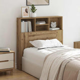 Headboard Cabinet with Shelf Artisan Oak 100 x 19 x 103.5 cm 879445