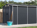 Garden Shed Anthracite 191x980x198 cm Galvanised Steel 3188263