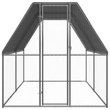 Outdoor Chicken Cage 2x4x2 m Galvanised Steel 3154371