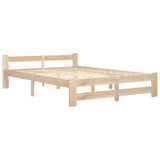 Bed Frame without Mattress Solid Pine Wood 120x200 cm 321993