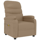 Massage Chair Cappuccino Faux Leather 342699