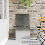 Outdoor Storage Box Silver 55 x 50.5 x 50 cm Steel 874579