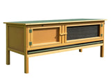 Rabbit Hutch Outdoor Guinea Pig Hutch House Small Animal Bunny Cage w/ Openable Roof, 115 x 44 x 65 T3398P375354