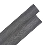 Self-adhesive PVC Flooring Planks 5.21 m 2 mm Black and White 330182