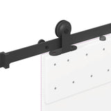 Sliding Door Hardware Kit 213.5 cm Steel Black 4009709