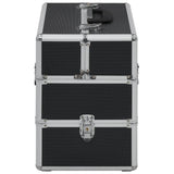Make-up Case 37x24x35 cm Black Aluminium 91837