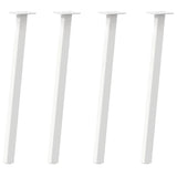 Console Table Legs 4 pcs White 72 cm Steel 4012493
