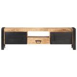 TV Cabinet 140x30x40 cm Rough Mango Wood 320193