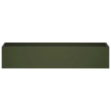 Garden Planter Olive Green 80 x 20 x 20 cm Cold-rolled Steel 8005168