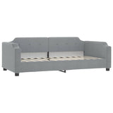 Daybed with Trundle and Drawers Light Grey 90x190 cm Fabric 3197711