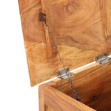 Chest Natural wood Solid acacia wood Small Storage Chest Square 289649