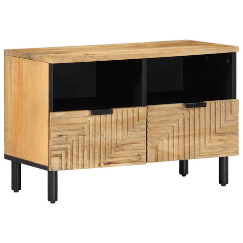 ZNTS TV Cabinet Brown 70x33x46 cm Solid Wood Mango 4017721