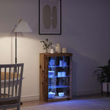 LED Sideboard Old Wood 60.5 x 37 x 100 cm Engineered Wood 863045