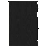 Desk with Drawer Black Oak 50 x 115 x 75 cm Engineered Wood 862824