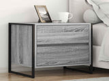 Bedside Table with Drawer 2 pcs Grey Sonoma 50 x 39.5 x 50 cm 886685