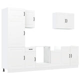 7 Piece Kitchen Cabinet Set Kalmar White Engineered Wood 3314761