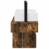 Bathroom Furniture Set 3 pcs Smoked Oak Engineered Wood 3405602
