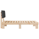 Bed Frame with Upholstered Headboard Dark Grey 100 x 200 cm 877510