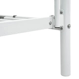 Bunk Bed without Mattress White Metal 90x200cm 287909