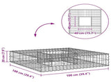 Gabion Raised Bed Silver 42033316