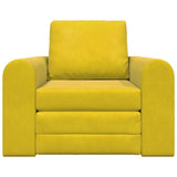 Sofa Bed Yellow 98 x 71 x 83 cm Velvet 4106671