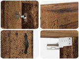 Wall Mounted Cabinet Old Wood 69.5 x 34 x 90 cm Engineered Wood 882427