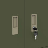 Storage Cabinet Olive Green 80 x 40 x 40 cm Steel 891674