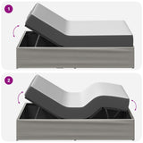 Electric Adjustable Bed Frame Light Grey 190 x 90 x 33.5 cm 42037333