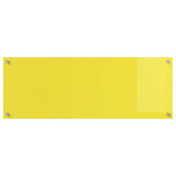 Kitchen Backsplash 2 pcs Yellow 110 x 40 cm Tempered Glass 3415512