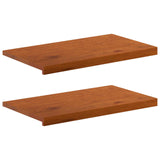 Window Sills 2 pcs Brown 70 x 30 x 2 cm Solid Oak Wood 42050000