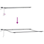 Retractable Awning Manual Multicolour 400 x 350 cm Fabric 3330772